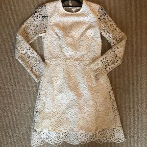 White Lace Cynthia Rowley Tie Back Dress Size 2